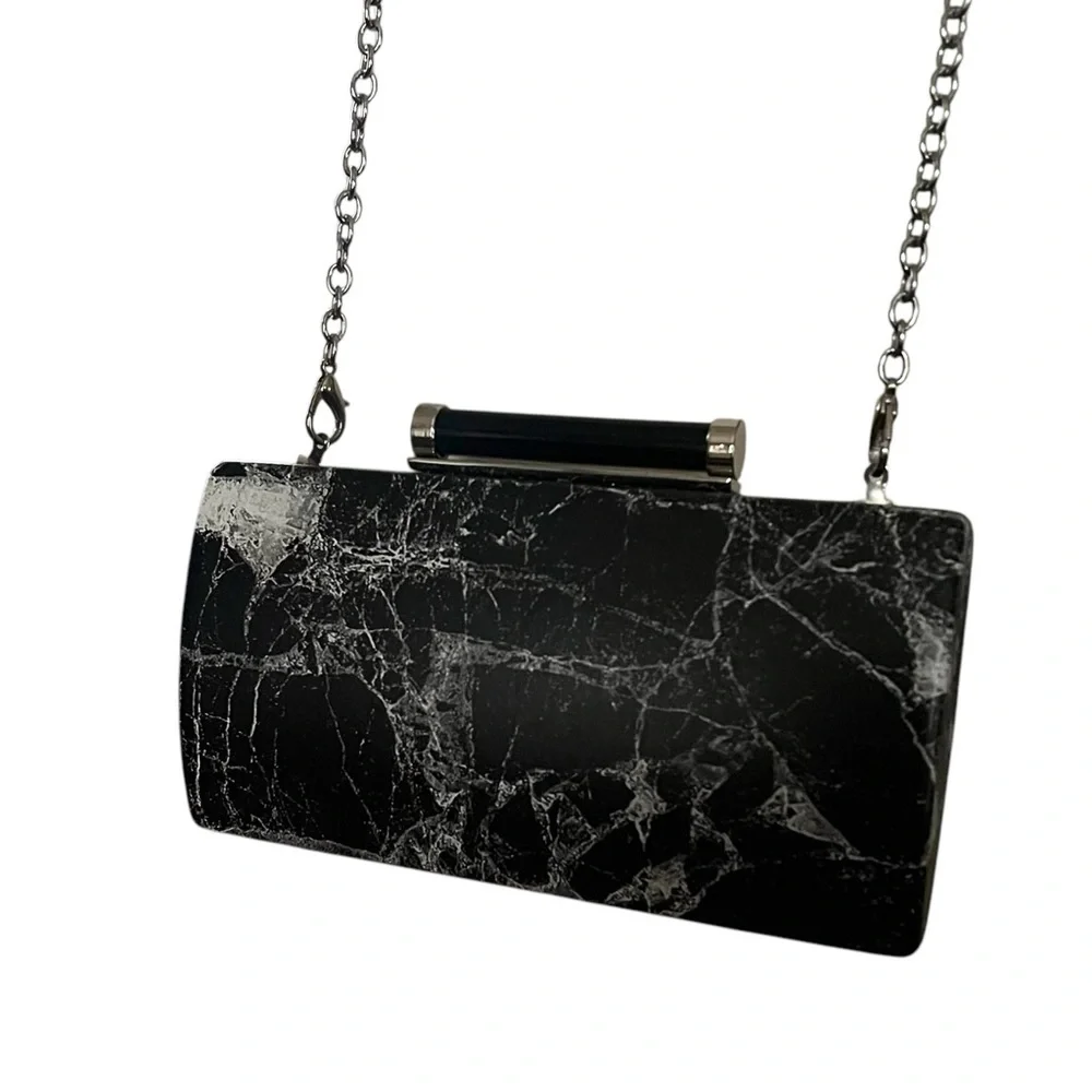 Sondra Robert’s Crossbody/Clutch Marbleized  design Handbag.